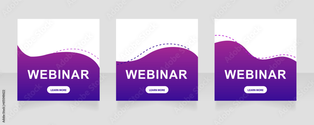 Product demonstration webinar web banner design template. Vector flyer with text space. Advertising placard with customized copyspace. Promotional printable poster for advertising. Graphic layout