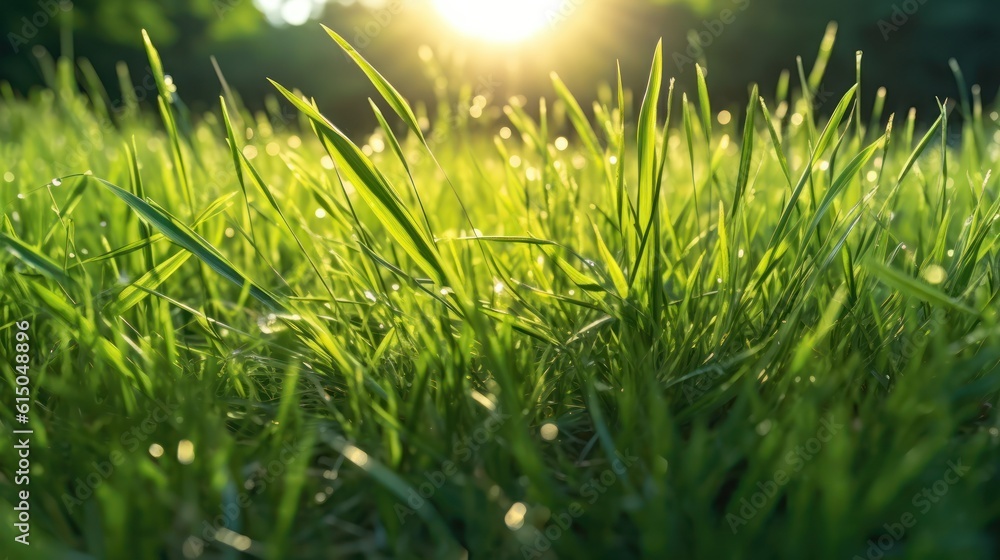 grass and sun HD 8K wallpaper Stock Photographic Image