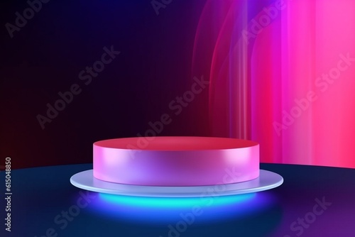 Abstract colorful podium background. Product presentation  show cosmetic product  mock up Podium multicolor stage pedestal and  platform.