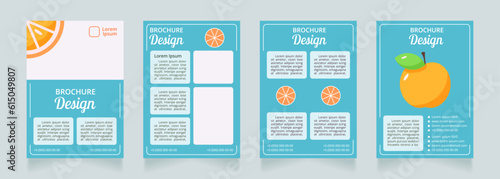 Healthy dieting after surgery blank brochure layout design. Vertical poster template set with empty copy space for text. Premade corporate reports collection. Editable flyer paper pages