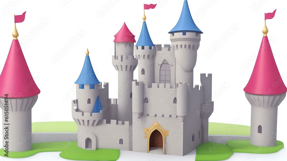 fairy tale castle vector generated by Ai