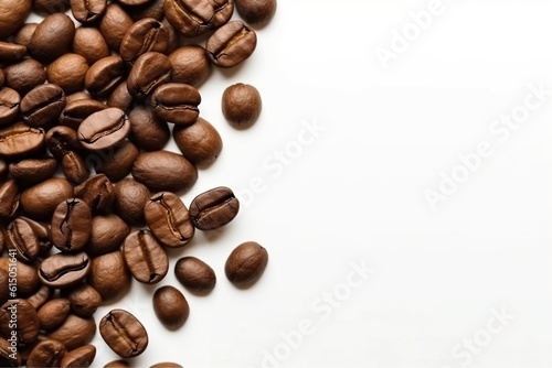 Isolated Coffee Beans in a Sack  Generative AI