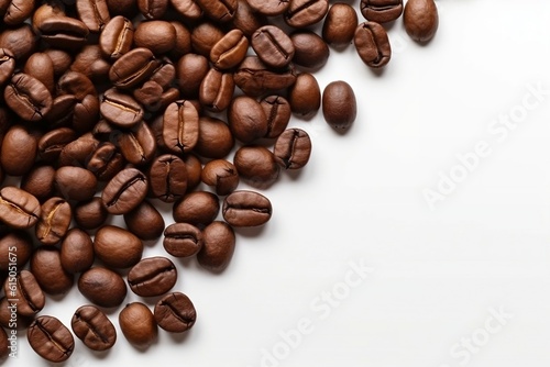 Isolated Coffee Beans in a Sack  Generative AI