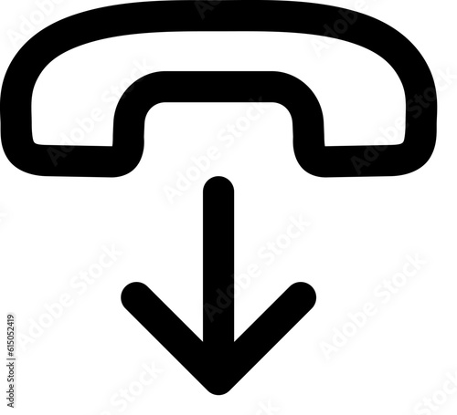 hang up Related Vector Line Icon Simple. Editable stroke. 32 pixel