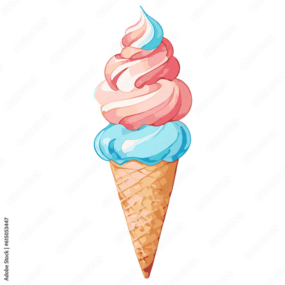 icecream watercolor element