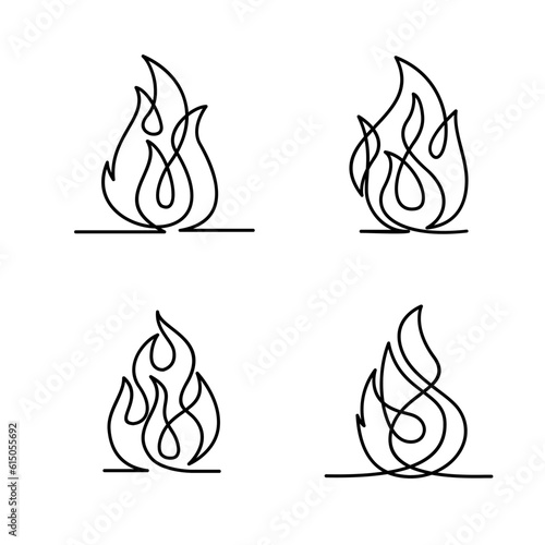 File continuous single line logo icon illustration