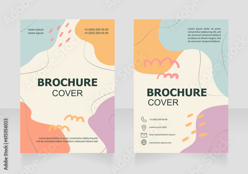 Contemporary art gallery auction blank brochure design. Template set with copy space for text. Premade corporate reports collection. Editable 2 paper pages. Tahoma, Myriad Pro, Arial fonts used