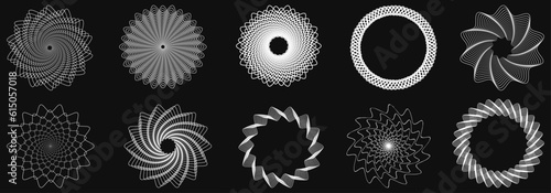 Shape set y2k style for banner. Y2k aesthetic.Shape set y2k style for decoaration.Simple shapes.Shape set y2k style for poster.Trendy 90s.Trendy geometric forms.