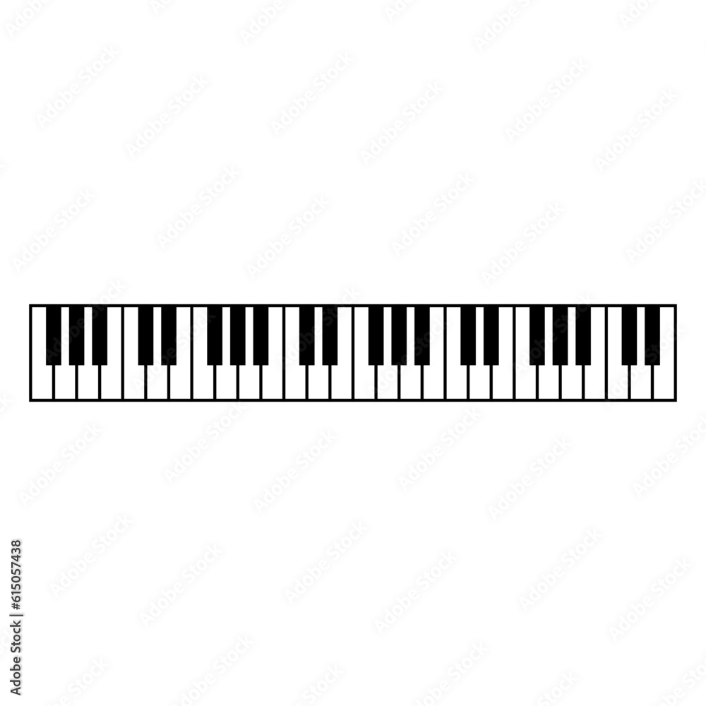 Piano Keyboard Footer Piano Keyboard Footer