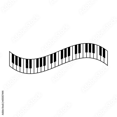 Piano Keyboard Footer