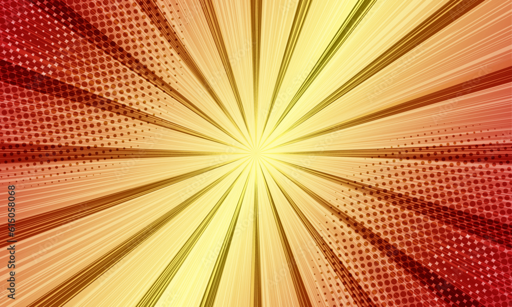 Abstract Rays Vector Background for comic or other