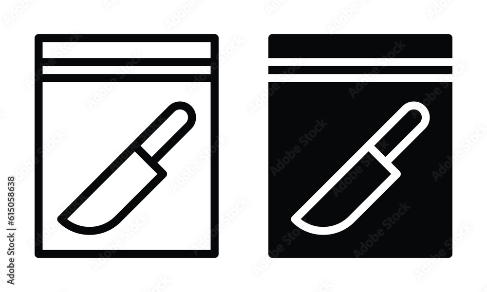 Evidence icon with outline and glyph style. Evidence icon with outline and glyph style.