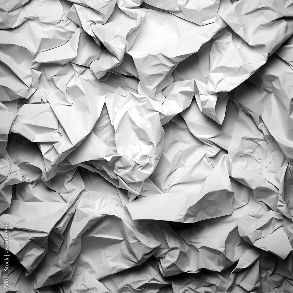 Obraz premium crumpled paper texture - generative ai