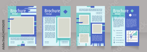 Transforming ideas into results blank brochure design. Template set with copy space for text. Premade corporate reports collection. Editable 4 paper pages. Ubuntu Condensed, Arial Regular fonts used
