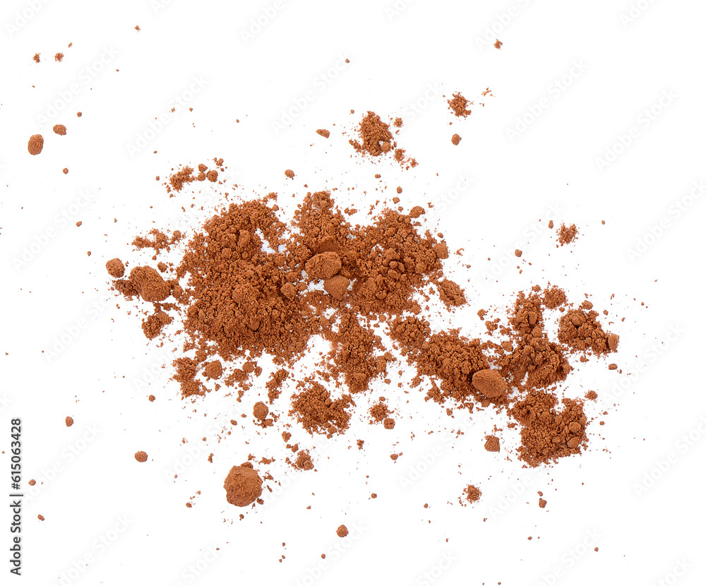 Cocoa powder on transparent png Cocoa powder on transparent png