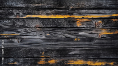 Black wooden planks background. Wooden texture. Black wood texture. Wood plank background
