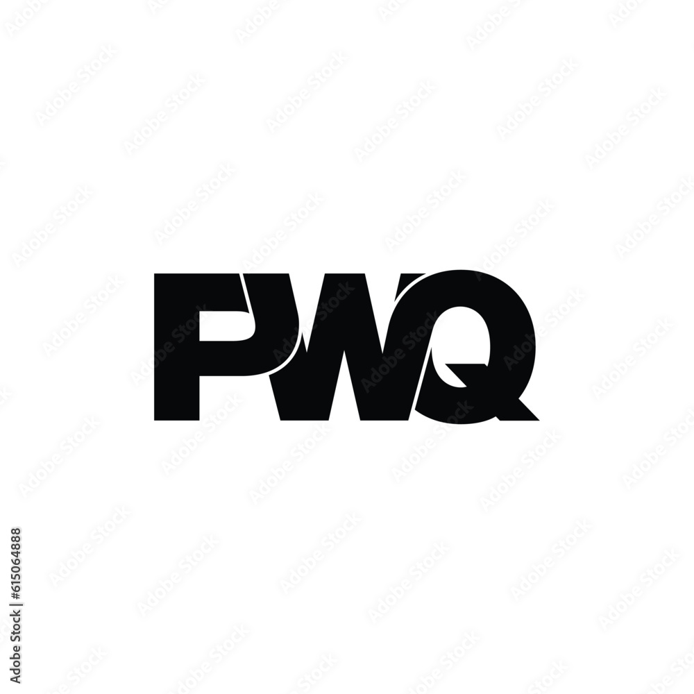 PWQ letter monogram logo design vector PWQ letter monogram logo design vector