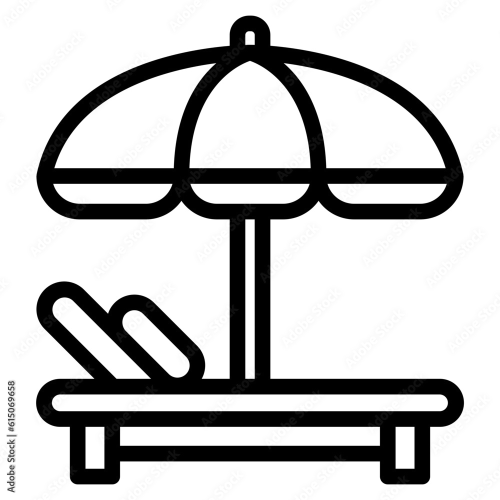 sunbed icon sunbed icon