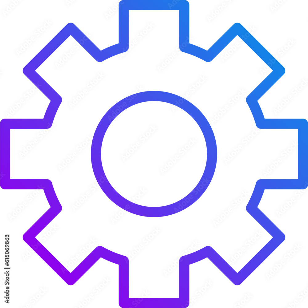 Cogwheel pixel perfect gradient linear vector icon. Technology and settings. Business development. Equipment. Thin line color symbol. Modern style pictogram. Vector isolated outline drawing Cogwheel pixel perfect gradient linear vector icon. Technology and settings. Business development. Equipment. Thin line color symbol. Modern style pictogram. Vector isolated outline drawing