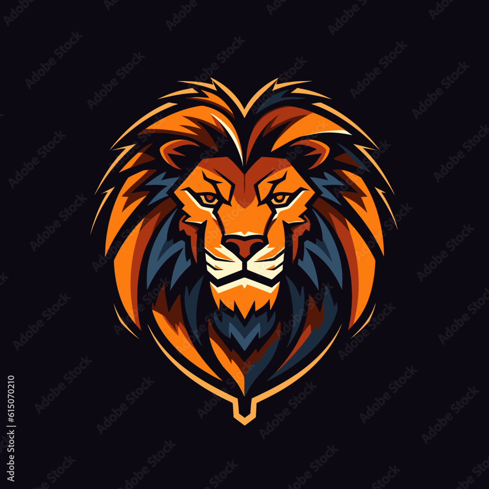  lion logo minimalistic