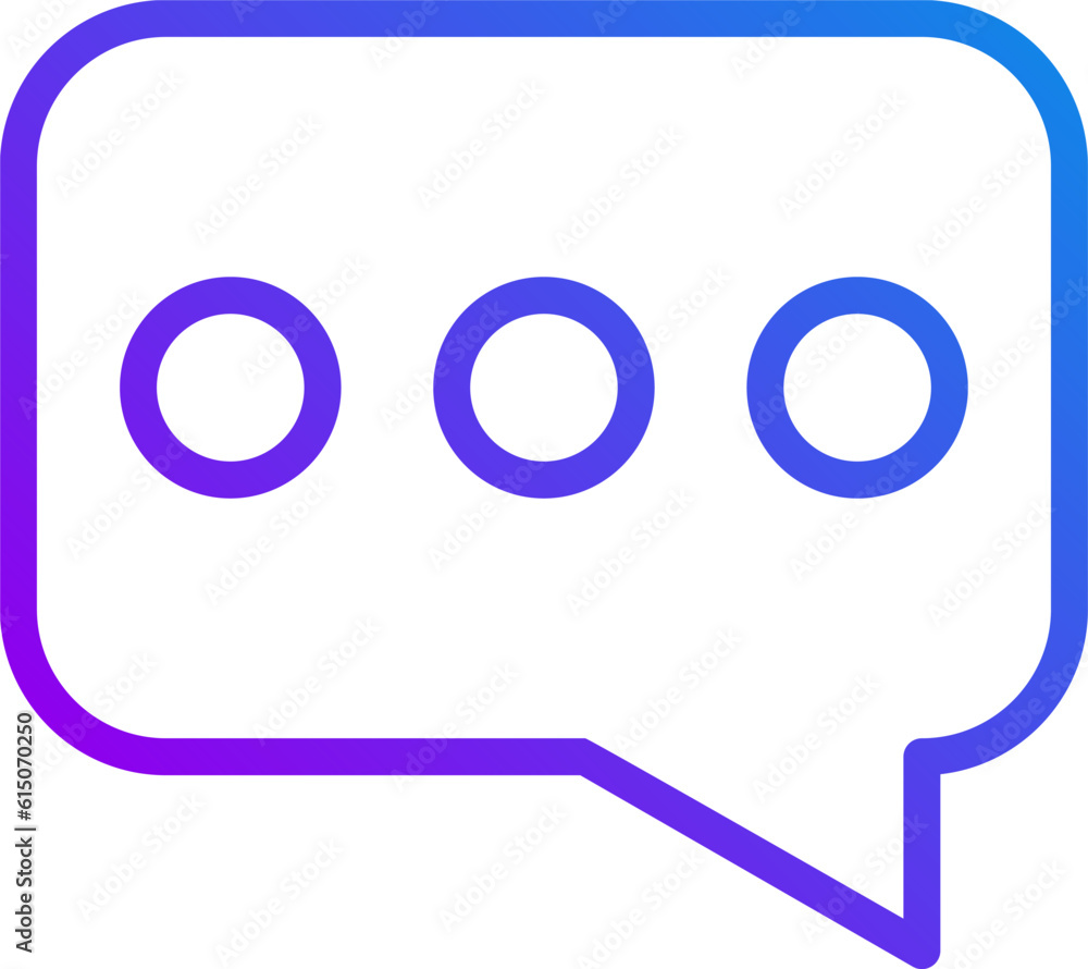 Speech balloon pixel perfect gradient linear vector icon. Sending message. Online communication. Business tools. Thin line color symbol. Modern style pictogram. Vector isolated outline drawing Speech balloon pixel perfect gradient linear vector icon. Sending message. Online communication. Business tools. Thin line color symbol. Modern style pictogram. Vector isolated outline drawing
