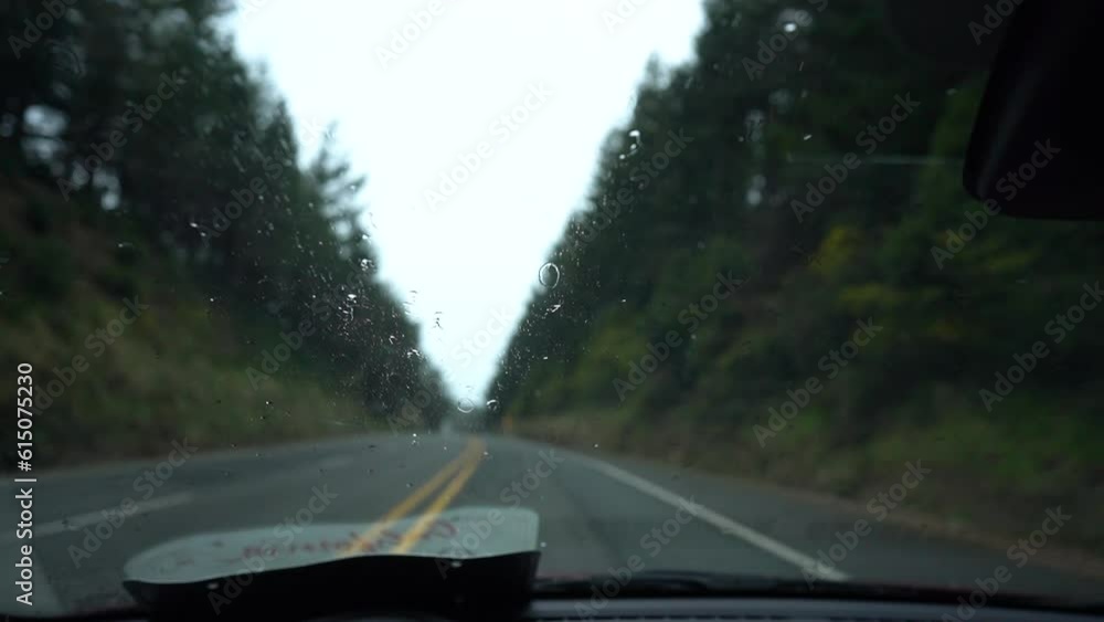 rain falling on roadway - rain falling on roadway -