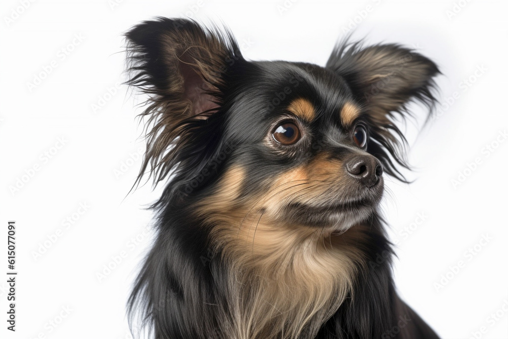 Portrait of Chihuahua dog on white background Portrait of Chihuahua dog on white background