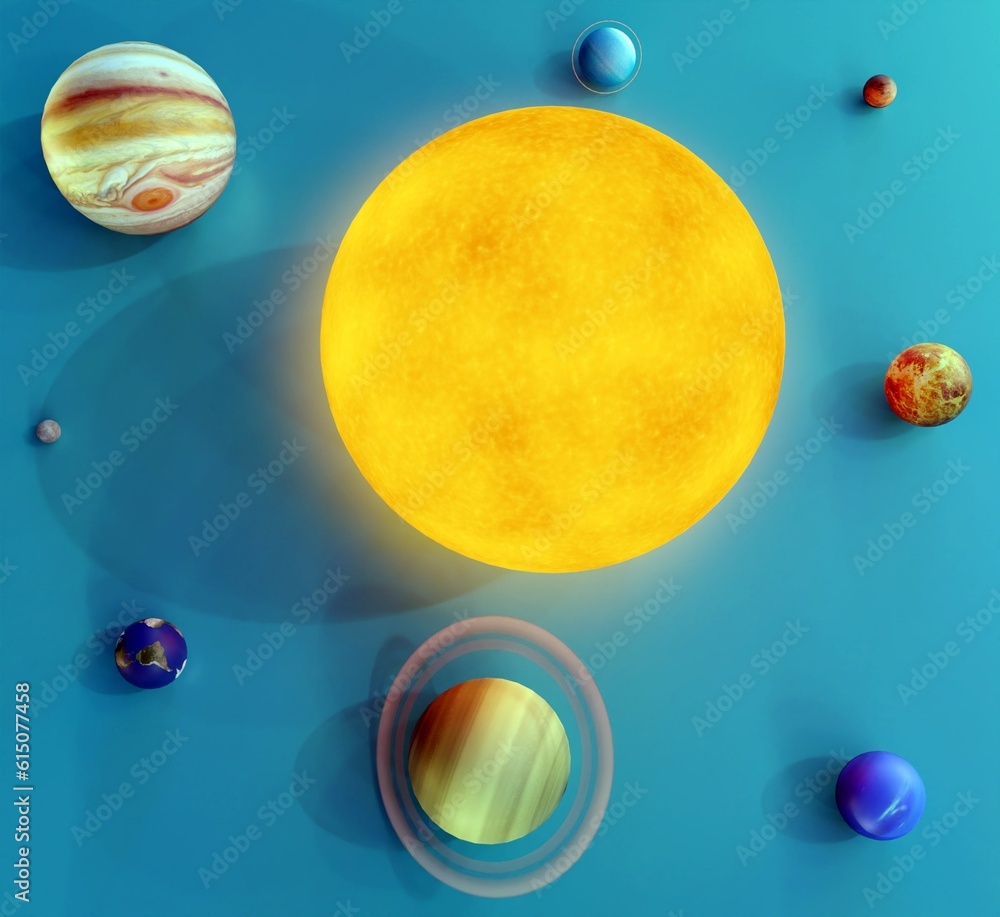 The 8 Planets and the sun in Milky way or our Solar System in Order of ...