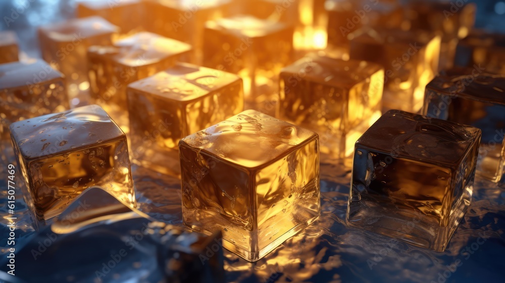 Ice Cubes Background Ice Cubes Background
