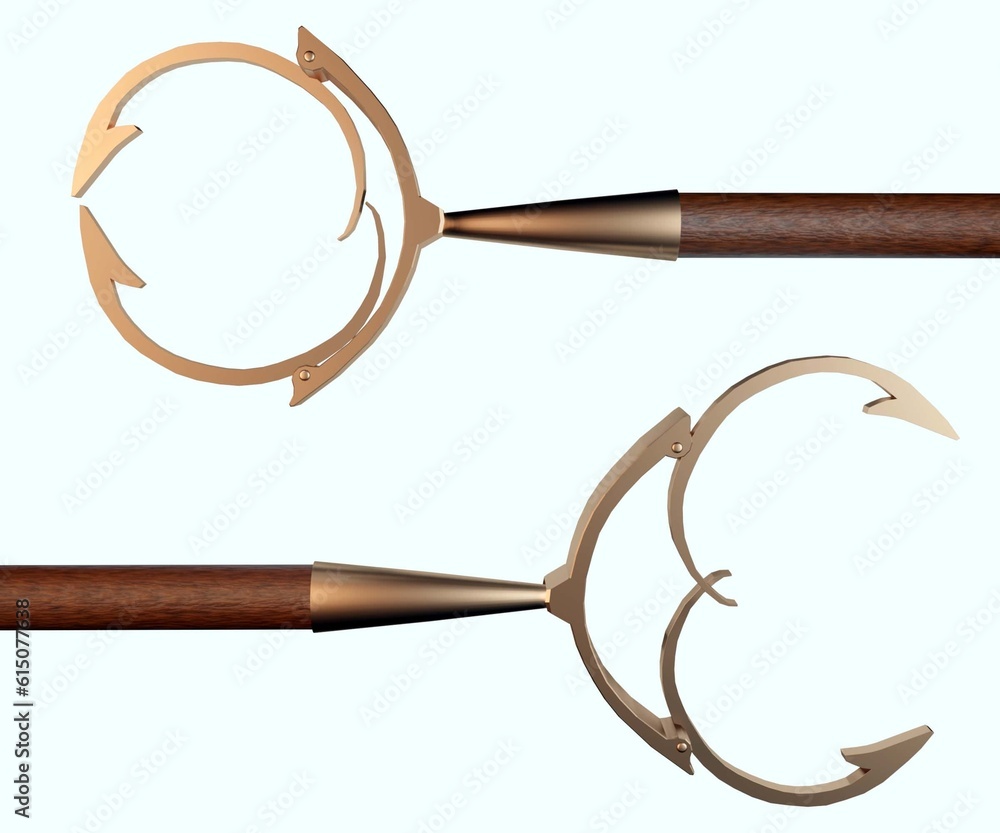 Variety of Man catcher, also known as catchpole. The European design ...