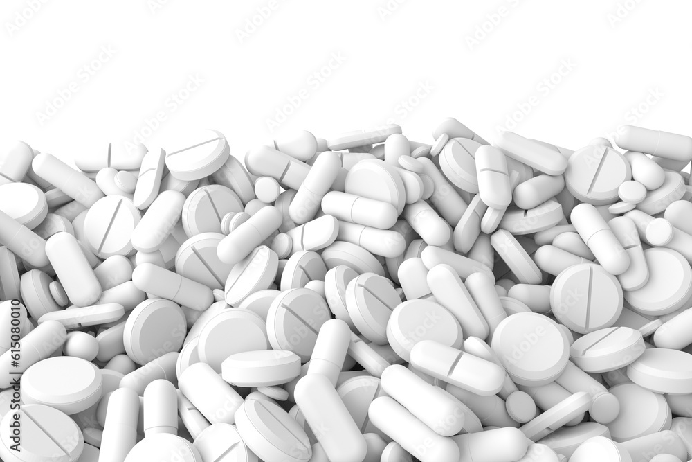 Heap of capsule pills with medicine antibiotic Heap of capsule pills with medicine antibiotic