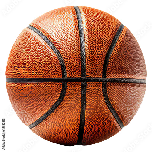 Tela Realistic basketball ball. Transparent background. Ai Generative