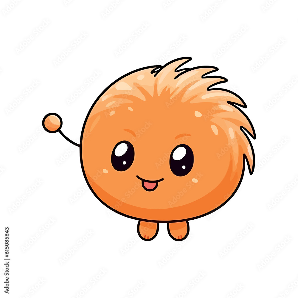 Underwater Delight: 2D Illustration Featuring a Sweet and Cute Prawn Underwater Delight: 2D Illustration Featuring a Sweet and Cute Prawn