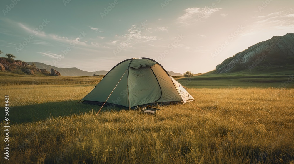 Green Tent Camper Photography White Balance 6500 Morning Cinema Lighting8k
