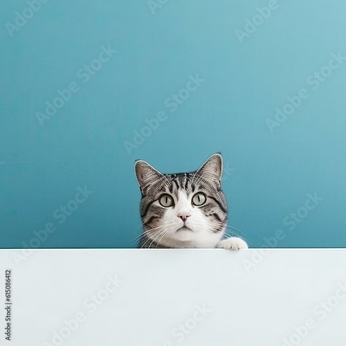 Feline Backdrop - Spacious Copy Area for Versatile Use