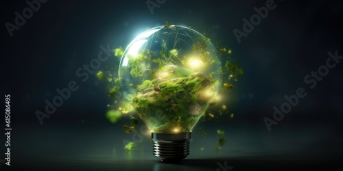 EcoSolarBeam - Celebrating Earth Day with Sustainable Energy and a Green Globe 