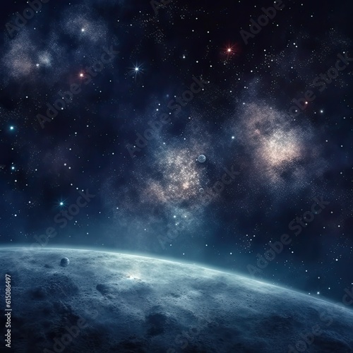 Galactic Dreamscape - High Quality 3D Render of Hyper Realistic Space Background with Extra Wide View 
