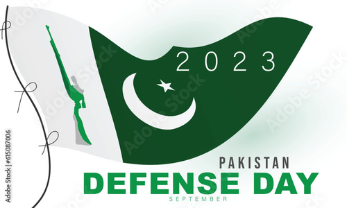 Defense day pakistan. background, banner, card, poster, template. Vector illustration.