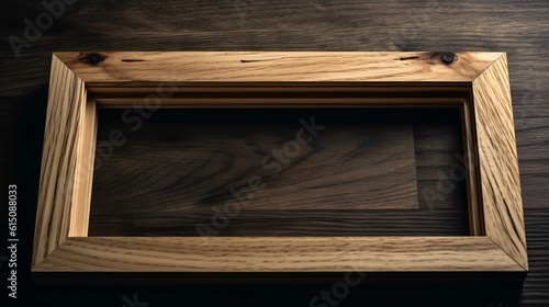 wooden photo frame HD 8K wallpaper Stock Photographic Image