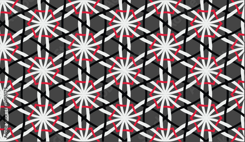 Geometric ethnic pattern seamless flower color. seamless pattern. Design for fabric,curtain,background,carpet,wallpaper,clothing,wrapping,Batik,mandalas,fabric,Vector illustration. pattern style.