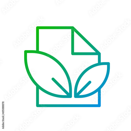Paper recycling pixel perfect gradient linear vector icon. Waste materials reusing. Sustainable industry. Thin line color symbol. Modern style pictogram. Vector isolated outline drawing