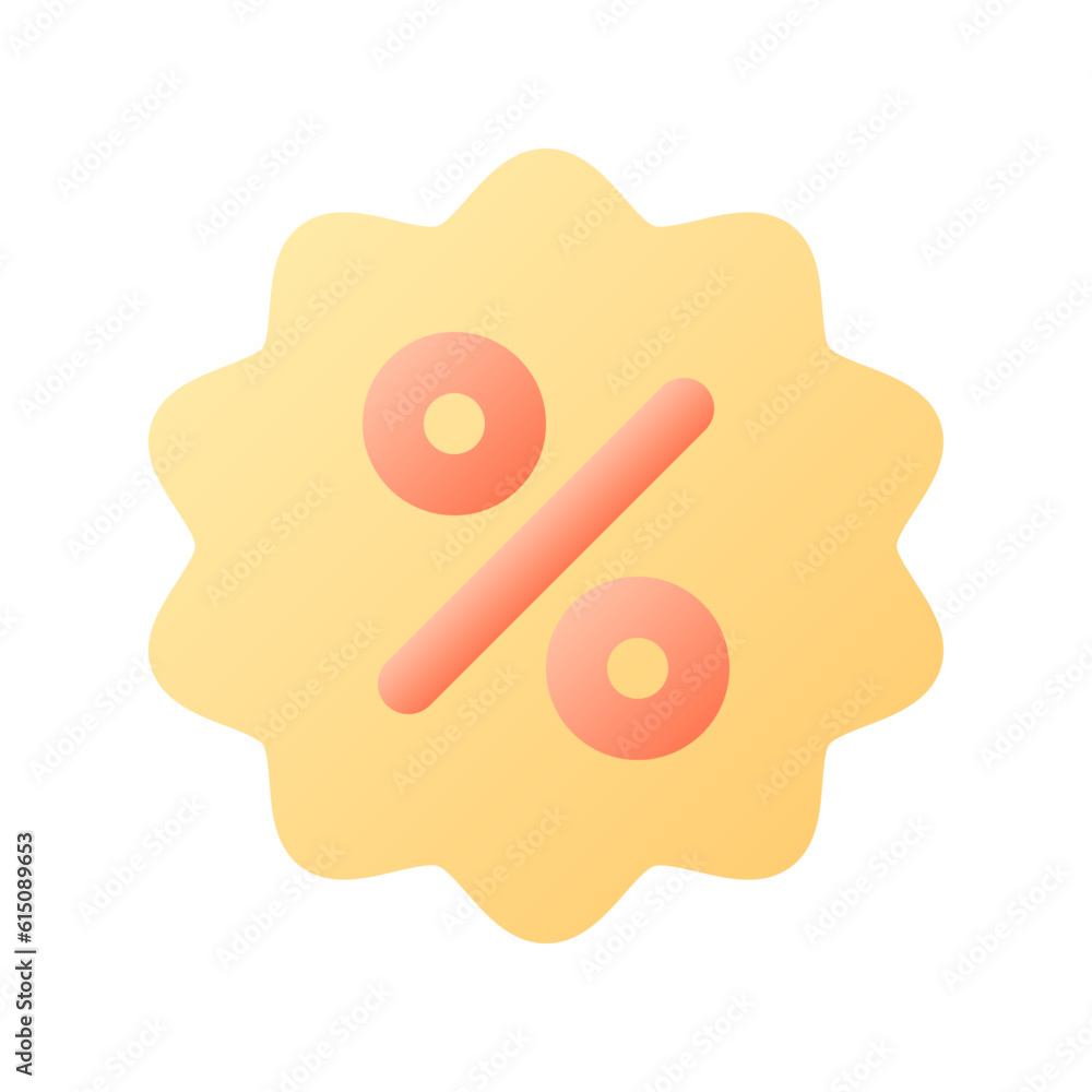 Discount pixel perfect flat gradient color ui icon. Special offer for customers. Price deduction. Simple filled pictogram. GUI, UX design for mobile application. Vector isolated RGB illustration Discount pixel perfect flat gradient color ui icon. Special offer for customers. Price deduction. Simple filled pictogram. GUI, UX design for mobile application. Vector isolated RGB illustration