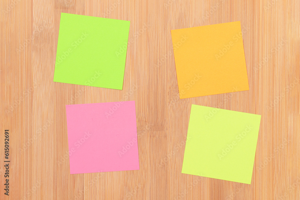 Colored Sticky Notes with Copyspace Pinned to the Wooden Message Board. To Do List Reminder in Office. Blank Memo Sticker at Work - Template. Empty Checklist - Mockup Colored Sticky Notes with Copyspace Pinned to the Wooden Message Board. To Do List Reminder in Office. Blank Memo Sticker at Work - Template. Empty Checklist - Mockup