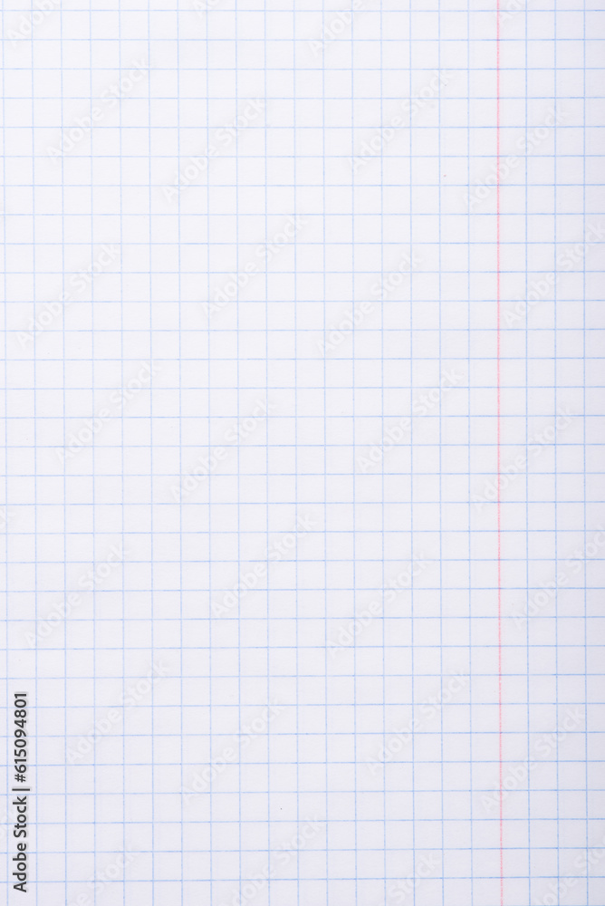 A white sheet in a cage from a notebook. A white sheet in a cage from a notebook.