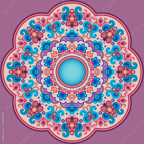 Vector abstract decorative ethnic ornamental illustration