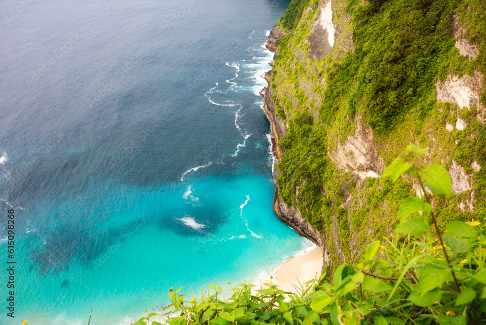 Beautiful coast and tropical beach on Bali island, Indonesia