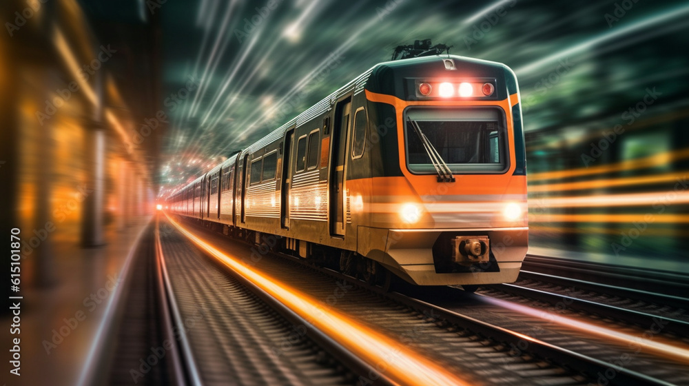 Fototapeta premium train in motion