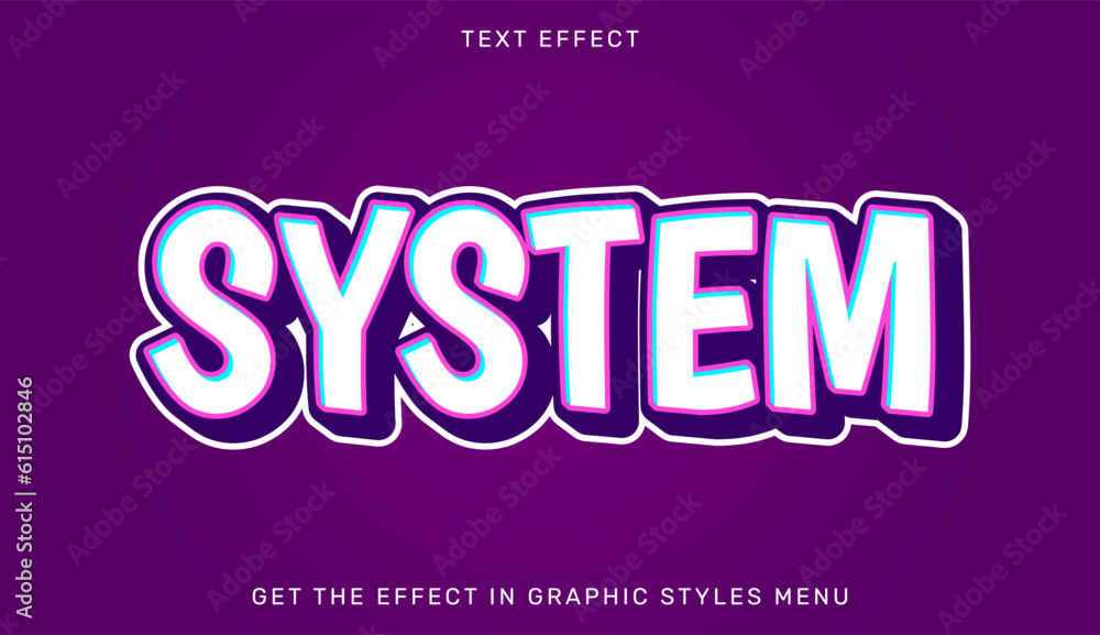 System editable text effect in 3d style. Text emblem for advertising, brand and business logo System editable text effect in 3d style. Text emblem for advertising, brand and business logo