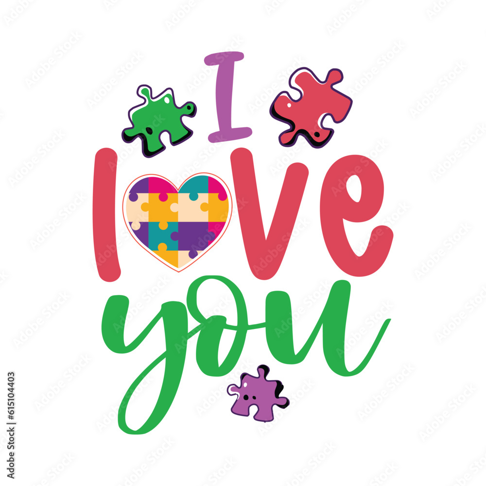 Obraz premium About Autism Design Graphic