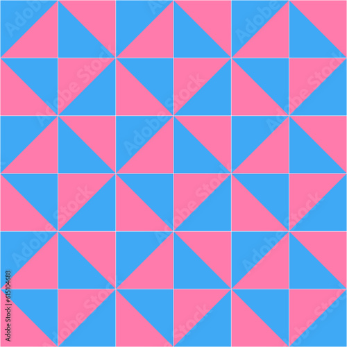 abstract geometric background with pink and blue triangles. 